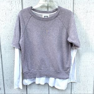 Nation LTD Layered Sweatshirt Small